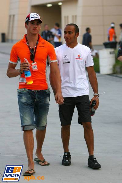Lewis Hamilton and Adrian Sutil in Love